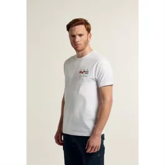 VALECUATRO Camiseta Náutic Blanca 100% Algodón - 1