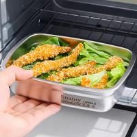 6PCS Contenedores De Alimentos De Acero Inoxidable Reutilizables Pilaables Para Cocina Nevera Picnic Viaje Camping Fiesta Almacenamiento De Comida - details 2