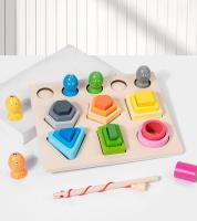 Juguetes Educativos Montessori De Madera Con Atracción Magnética Para Niños Puzzle De Colores Y Formas Para El Desarrollo Cognitivo - details 6