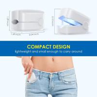 Dispositivo de lámpara de limpieza de hongos en las uñas, lámpara de fototerapia de uñas con pantalla digital, adecuada para uñas de los pies y uñas gruesas dañadas y descoloridas, removedor de hongos en las uñas recargable por USB para uso doméstico - details 0