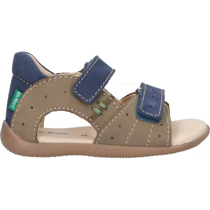Sandalias de Niño KICKERS 785408-10 BOPING-2 GOLF NUBUCK 203 KAKI BLEU - 1
