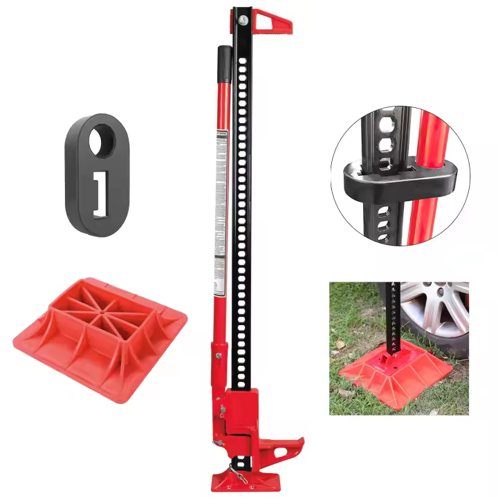 JOMAFA - GATO DE TRINQUETE HI-LIFT ESPECIAL VEHICULOS TODO TERRENO 4X4, OFF ROAD Y SUV FARM JACK + Base de apoyo + Brida de soporte - JMK10027 - 1