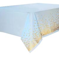 Mantel De Hielo Desechable Con Patrones Dorados Rosa Azul Negro Para Fiestas De Cumpleaños Y Bodas Material PE - details 4