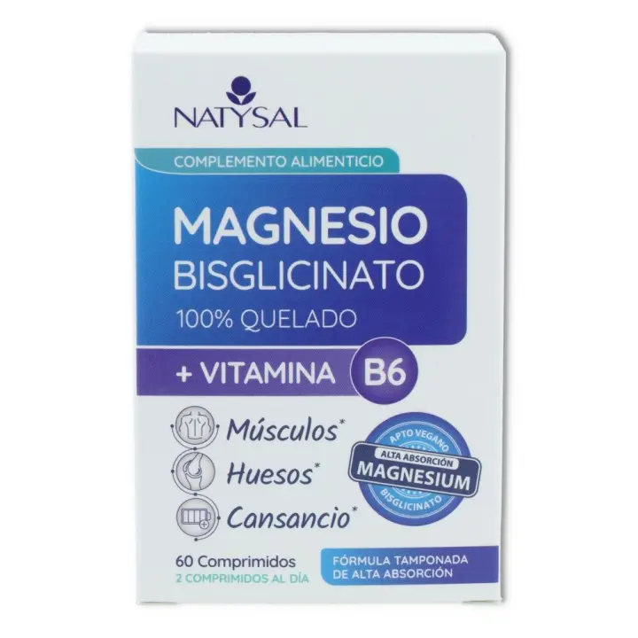 Natysal Magnesio + B6 700 Mg 60 comprimidos - 1