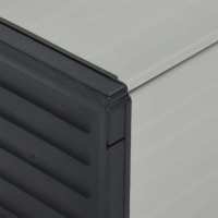 vidaXL Baúl para desechos de jardín gris 85x34x40 cm - details 5