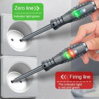 Linterna Multifuncional Portátil Para Pruebas De Voltaje Y Electricidad DISEÑO DE PISTOLAS Lápiz De Prueba De Cero Línea Detector De Energía Voltímetro Herramienta De Destornillador De Acero Cromo-vanadio - details 3