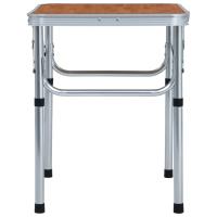 vidaXL Mesa de camping plegable aluminio 60x45 cm - details 2
