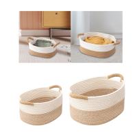 Cesta De Alambre Tejida Para Organizar Cesta De Almacenamiento Multifuncional Para Juguetes Y Libros Para Escritorio Nursery Oficina Baño - details 2