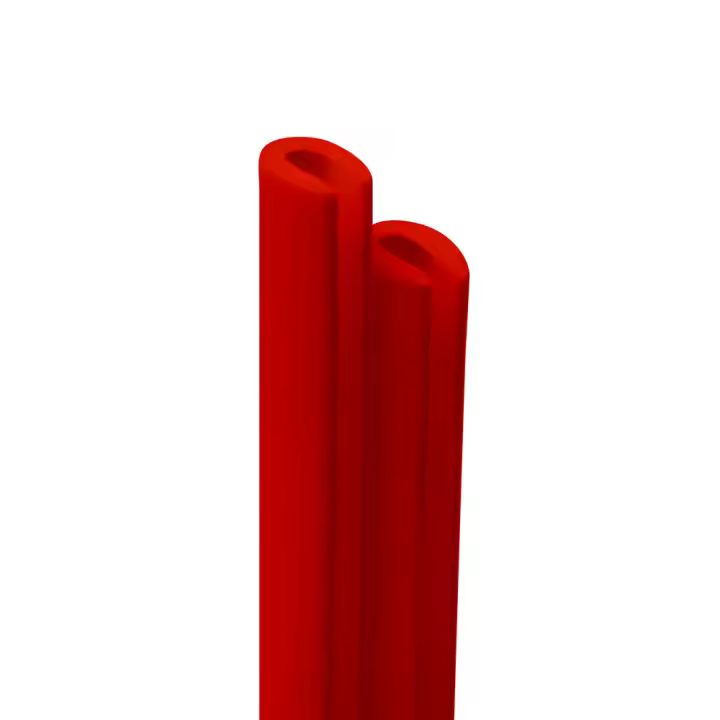 Perfiles parachoques del coche, Rojo, 2 piezas, 65 cm - 1