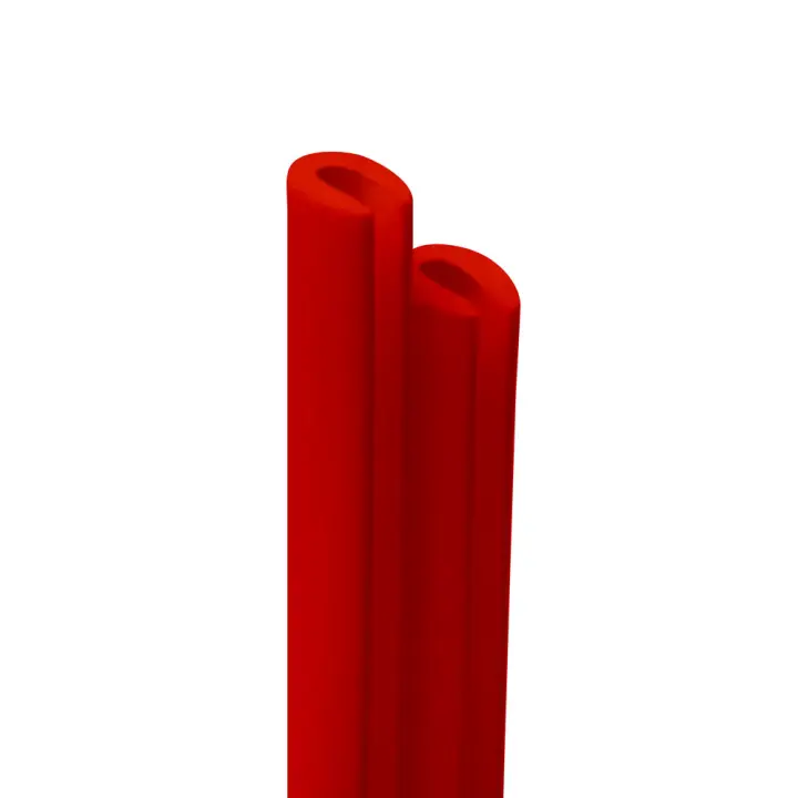 Perfiles parachoques del coche, Rojo, 2 piezas, 65 cm - 1