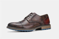 Zapatos Casuales Retro Para Hombre Derbies De Cuero Nueva Moda 2023 #AL6603 Suela De Goma Transpirables Aumento De Altura - details 8