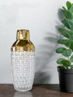 Juego De Cocacola De Vidrio Lujo Con Tapa De Acero Inoxidable Antifugas Y Strainer Para Hacer Martinis Y Mocktails Para Uso Doméstico Y Barra - details 0