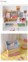 Caja De Almacenamiento Plegable De Plástico En 6 Colores Para Estudiantes Organizador De Escritorio Para Papelería Y Cinta - details 4
