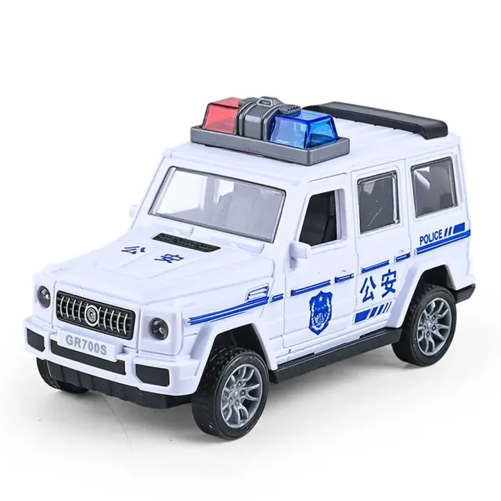Coche De Juguete Miniatura Simulación De Escena De Lucha Contra Incendios Con Retroceso Para Niños Vehículo Policial Y Ambulancia De Mano Regalo Para Niños Hombres - 1