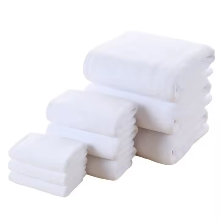 Toalla blanca de algodón puro, toalla de baño, hotel, baño, masaje, terapia de pies, tienda - 1