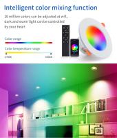 Lámpara De Techo LED Inteligente Tuya Compatible Con App Bluetooth Dimmable RGB 220V Control Remoto RF Grupal 1-6 Pack 75-105mm Para Foyer - details 2