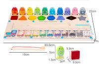 Juego De Puzzle Magnético De Colores Y Números Tablero De Laberinto De Madera Para Niños Montessori Desarrollo De Habilidades Motoras Finas - details 5