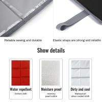 OmHome Almohadilla para sentarse, 2 piezas de almohadilla de espuma para asiento de senderismo plegable, almohadilla de asiento impermeable para acampar con bolsas de almacenamiento, tapete de espuma plegable para exteriores para senderismo, picnic, mochi - details 2