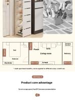 Estante De Zapatos Plegable Multicapa Ahorra Espacio Forma Delgada Para Guardar Zapatillas En Rincón O Puerta Gran Capacidad Soporte Para Zapatos - details 2