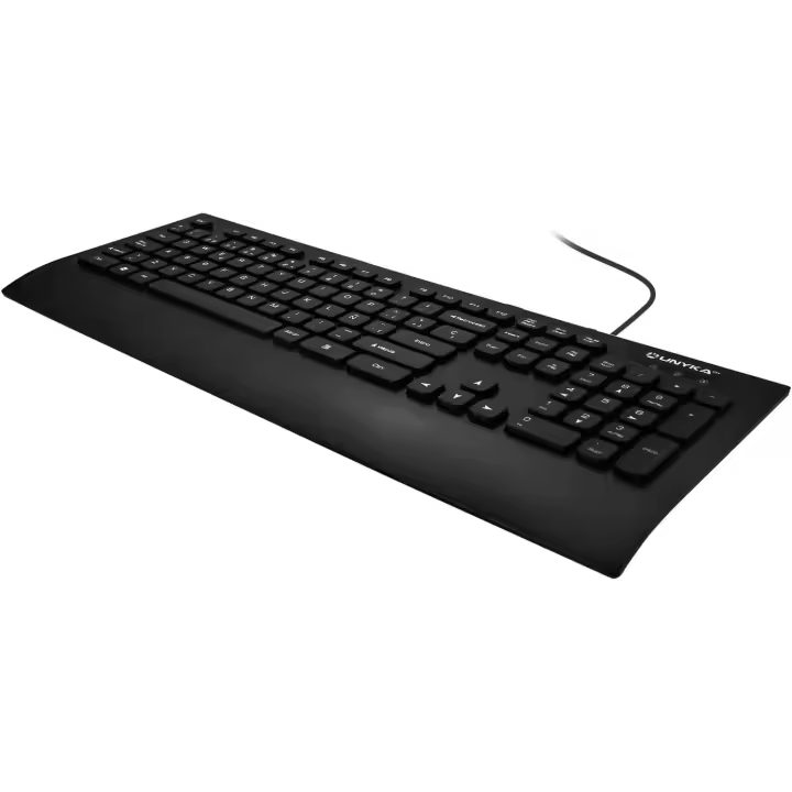 Unykach Teclado Wave KB 10, Tecla Plana de Membrana con 105 Teclas, Conexión USB, Disposición QWERTY Español - 1