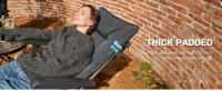 Silla de Camping Plegable Capacidad de 150 kg Respaldo Alto pequeño tamaño Plegable Silla de jardín Acolchada de Lujo con 4 Posiciones, Silla de Pesca Ajustable para balcón - details 2