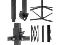 Carpa Plegable 3x3m Multifuncional Altura Ajustable 1.8-2.1m Cenador Impermeable para Exteriores - details 4