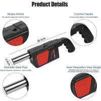 Ventilador Eléctrico Portátil Para Barbacoa Manejable Ligero Con Agarre Cómodo Para Picnic Al Aire Libre Aspiradora Para Grill Y Hoguera - details 1