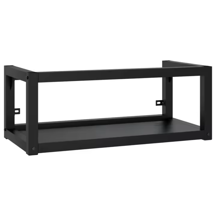 Estructura de lavabo suspendido Hierro Negro 79x38x31 cm - 1