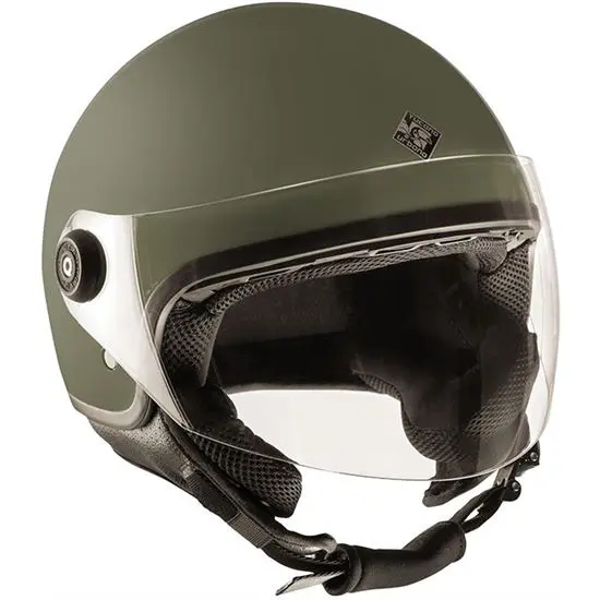 TUCANO EL JETTIN VERDE AIRBONE MATE CON PANTALLA casco jet - 1