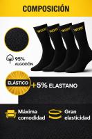6 Pares de Calcetines de Trabajo WORK – 95% Algodón Reforzados y Transpirables – Talla 40-46 para Calzado de Seguridad - details 0