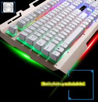 Teclado Mecánico G700 Impermeable Con Soporte Para Móvil Juego Sensación De Metal Luz Personalidad Negocios 104 Teclas USB - details 6