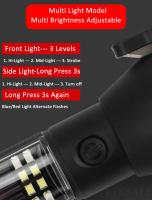 Linterna Táctica Multifuncional USB Recargable Solar Con Porta Vidrio Rompe Emergencia Camping Car Exterior Supervivencia Torcha - details 14