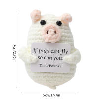 Adornos De Animales De Energía Positiva Tejidos a Mano Decoración Emocional Para El Hogar Regalo De Navidad Cumpleaños Personalizado Retro Y Nostálgico - details 4