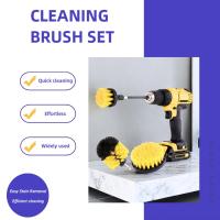 Set De 4 Piezas De Cepillo Para Taladro Limpiador De Pisos De Azulejos Baños Cocinas Y Coches Kit De Limpieza Con Cepillo De Nylon - details 1