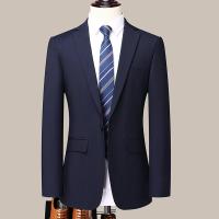 Traje De Moda Para Hombre Estilo Italiano Slim Color Sólido Conjunto De 2 Piezas Traje De Boda Casuial Trabajo Presentaciones M-6XL - details 3