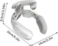 Masajeador Cervical Inteligente Con 4 Cabezas Ajuste De Fuerza Recargable Por USB Calefacción Por Voz Blanca Cuidado Del Cuello - details 1