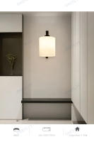 Lámpara De Pared E27 Sconce Retro De Hierro Para Decoración De Sala De Estar Y Dormitorio Iluminación Nórdica Con Interruptor Luz De Pared Interior - details 12