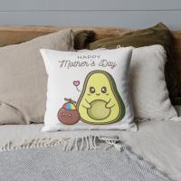 Cojín Haruhana Mamá Aguacate con Relleno 40x40 Cm - Rg. Día de la Madre Navidad Cumpleaños Reyes Magos Aniversario - details 0