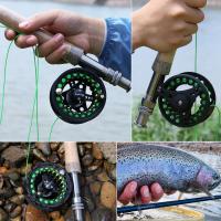 Carrete De Pesca Al Fly Sougayilang CNC Machined Aluminio Cuerpo Acero Inoxidable Eje Principal Knob Antideslizante 5/6 Pesca - details 13