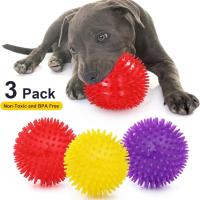 Juguete Para Perros De Tamaño Medio Y Grande Bola De Masticar Para Dientes De Perro Libre De Bisfenol a No Tóxico Espinosa - details 5
