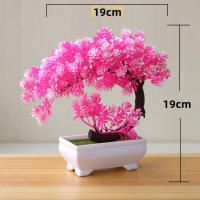 Arbolito De Bonsái Artificial En Maceta Simulación Planta Artificial Para Decoración De Escritorio Y Hogar Material Plástico - details 6