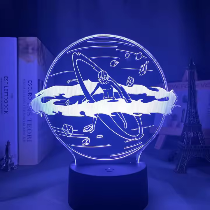 Lámpara LED 3D Anime Avatar La Última Airebender Figura De Noche Aang Zuko Iroh Toph Beifong Suki Decoración Para Habitación De Niños - 1