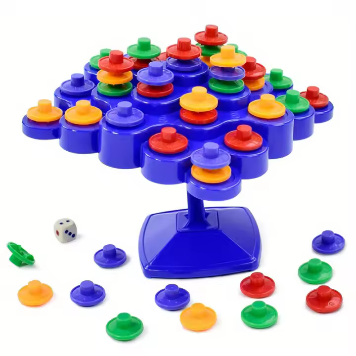 Juego De Tablero De Equilibrio Para Niños Con Puzzle De 5 Capas Torre De Equilibrio Juguete De Entrenamiento Multijugador Interactivo Con Música - 1