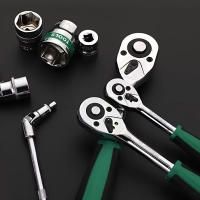 Juego De Llaves De Fijación Drive CR-V Métricas E Imperiales Con Llave De Liberación Rápida 72 Dientes pro Model 1/4''-3/8''-1/2'' - details 1