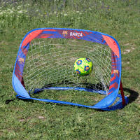 COLORBABY - Set 2 porterías pop-up fútbol, licencia oficial FC Barcelona, tamaño 120x80x80 cm, incluye bolsa de transporte, estructura plegable, diseño oficial, para jardín o parque, desde 3 años - details 2