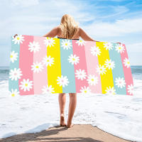 Toalla De Playa De Microfibra Secado Rápido Extra Grande 35x71 Pulgadas Toalla Absorbente Super Para Piscina Viajes Camping - details 1