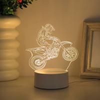 Luz Nocturna Creativa De Motocicleta USB 3D Iluminación Decorativa Para Sala De Estar Y Dormitorio Regalo De Cumpleaños Y Fiestas - details 7