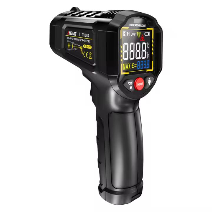 ANENG Termómetro Infrarrojo Industrial TH203 Medidor De Temperatura Con Láser De Posicionamiento Multipozo -50 ~ 600℃ Herramienta De Pyrometro - 1