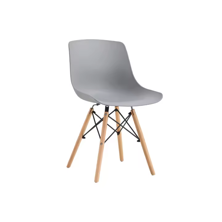 PACK DE 4 UNIDADES DE SILLA JEFF GRIS / HAYA. PRECIO UNITARIO 49,095 € | ADC MUEBLECENTER | Envío Gratuito - 1