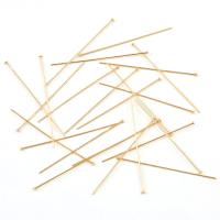 Pares De Clavos De Cabeza Redonda Y Plana De Oro Puro 14K Para La Creación De Joyas Pendientes Encuentros De Joyería - details 4